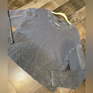 James Perse Blue‎ Pullover Sweatshirt Made in USA Size 1
